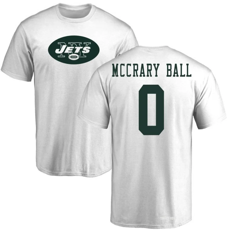 Marcelino McCrary-Ball Name & Number T-Shirt - White - Tshirtsedge