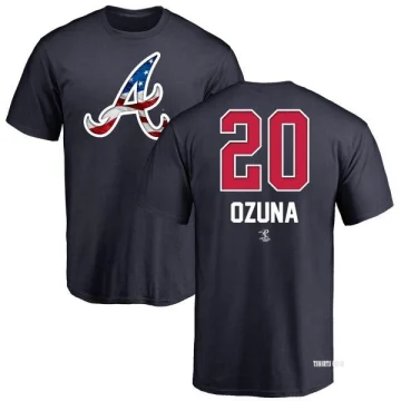 Marcell Ozuna Backer T-Shirt - Ash - Tshirtsedge