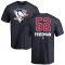 Mark Friedman Name and Number Banner Wave T-Shirt - Navy