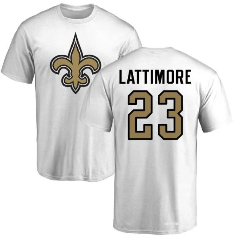 Marshon Lattimore Name & Number T-Shirt - Black - Tshirtsedge