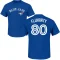 Mason Fluharty Name & Number T-Shirt - Royal