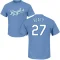 Matt Beaty Name & Number T-Shirt - Light Blue