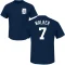 Matt Walker Name & Number T-Shirt - Navy