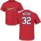 Matt Wieters Name & Number T-Shirt - Red