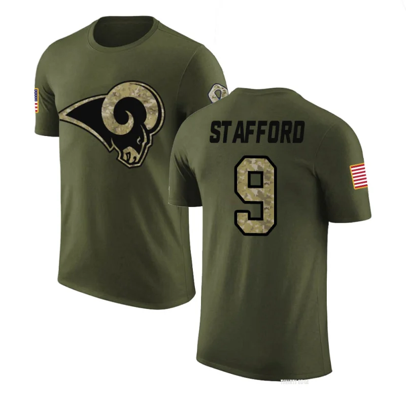 Matthew Stafford Legend Salute to Service T-Shirt - Olive - Tshirtsedge