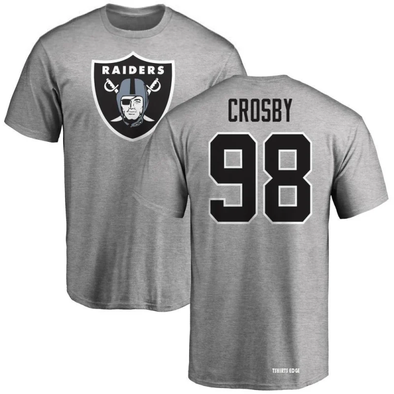 Maxx Crosby Name & Number T-Shirt - Black - Tshirtsedge