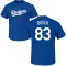 Michael Busch Name & Number T-Shirt - Royal