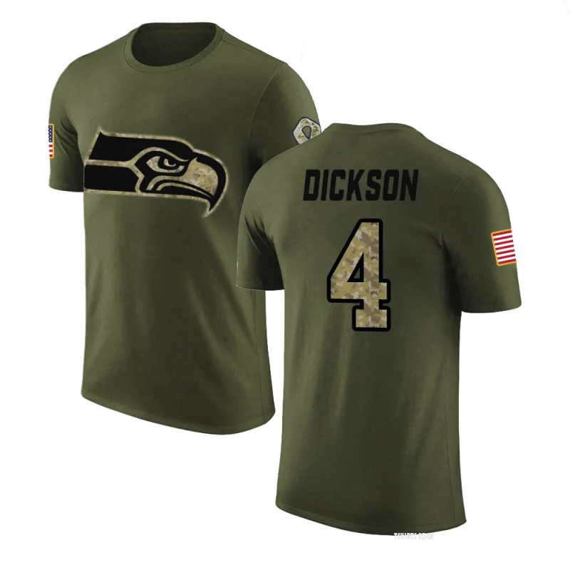 Michael Dickson Legend Salute to Service T-Shirt - Olive - Tshirtsedge