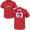 Michael Siani Name & Number T-Shirt - Red