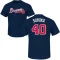 Michael Soroka Name & Number T-Shirt - Navy