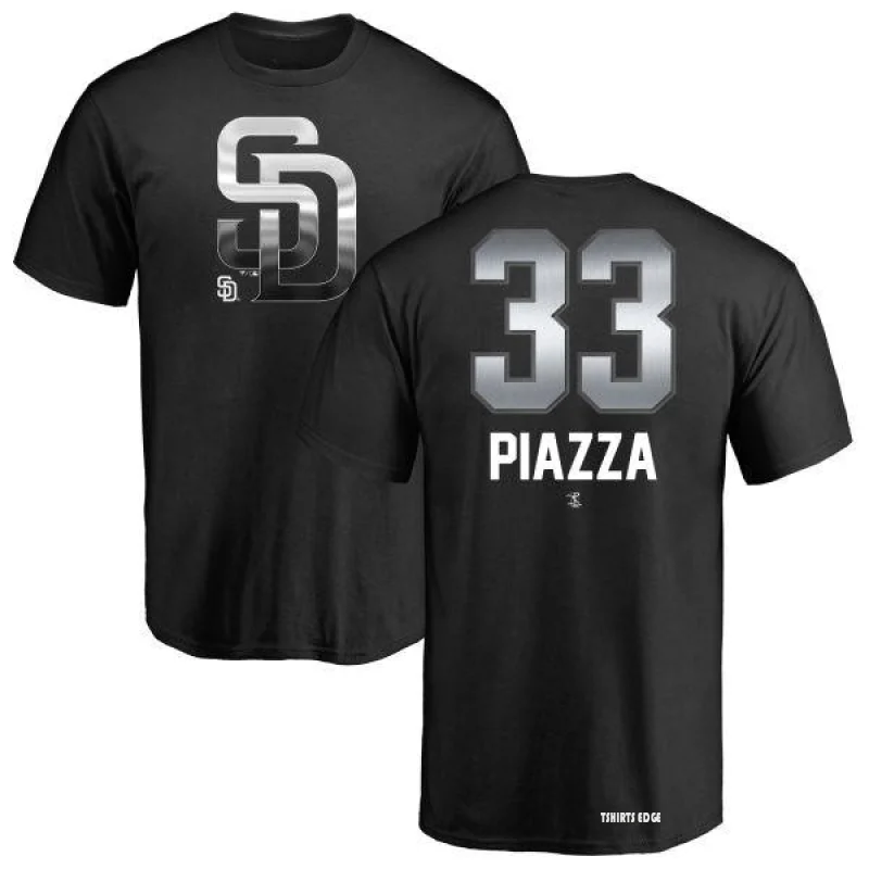 Mike Piazza New York Mets Men's Black Midnight Mascot T-Shirt 