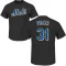 Mike Piazza Name & Number T-Shirt - Black