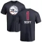 Mike Scott Name and Number Banner Wave T-Shirt - Navy