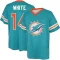 Mike White Name & Number Game Day V-Neck T-Shirt - Aqua