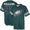 Milton Williams Midnight Name & Number Game Day V-Neck T-Shirt - Green