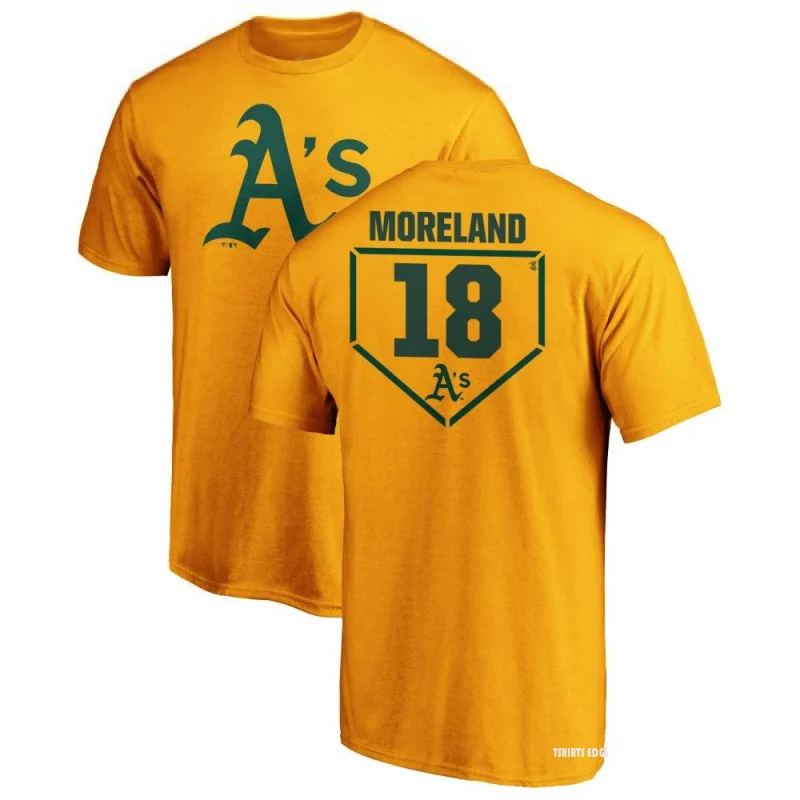 Mitch Moreland RBI T-Shirt - Gold - Tshirtsedge