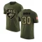 Montaric Brown Legend Salute to Service T-Shirt - Olive