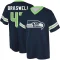 Montrae Braswell Name & Number Game Day V-Neck T-Shirt - Navy