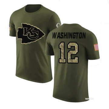 Montrell Washington Legend Salute to Service T-Shirt - Olive - Tshirtsedge