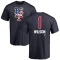 Mookie Wilson Name and Number Banner Wave T-Shirt - Navy