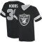 Nate Hobbs Name & Number Game Day V-Neck T-Shirt - Black