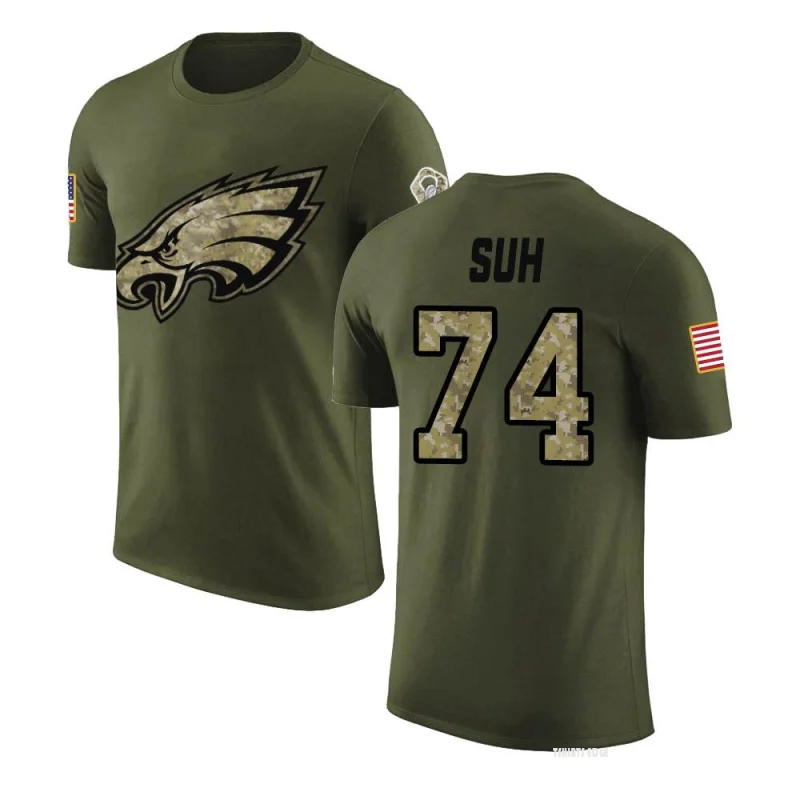 Tshirtsedge Ndamukong Suh Legend Salute to Service T-Shirt - Olive