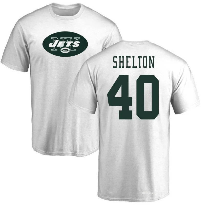 Nehemiah Shelton Name & Number T-Shirt - White - Tshirtsedge