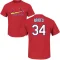 Nelson Briles Name & Number T-Shirt - Red