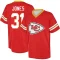 Nic Jones Name & Number Game Day V-Neck T-Shirt - Red