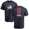 Nick Cicek Name and Number Banner Wave T-Shirt - Navy