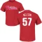 Nick Nelson Name & Number T-Shirt - Red