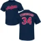 Noah Syndergaard Name & Number T-Shirt - Navy