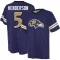 Nolan Henderson Name & Number Game Day V-Neck T-Shirt - Purple