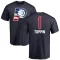 Obi Toppin Name and Number Banner Wave T-Shirt - Navy