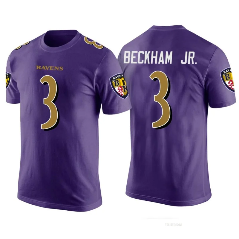 Nike Men's Baltimore Ravens Odell Beckham Jr. #3 Purple Game Jersey