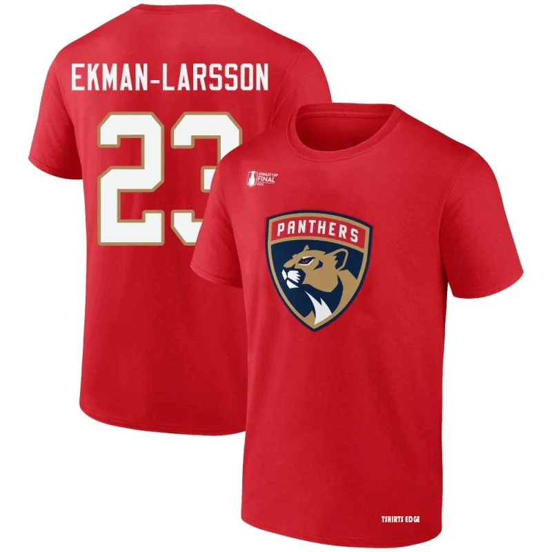 Oliver Ekman-Larsson 2023 Stanley Cup Final T-Shirt - White - Tshirtsedge