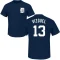 Omar Vizquel Name & Number T-Shirt - Navy