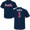 Ozzie Albies Name & Number T-Shirt - Navy