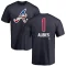 Ozzie Albies Name and Number Banner Wave T-Shirt - Navy