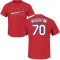 Packy Naughton Name & Number T-Shirt - Red