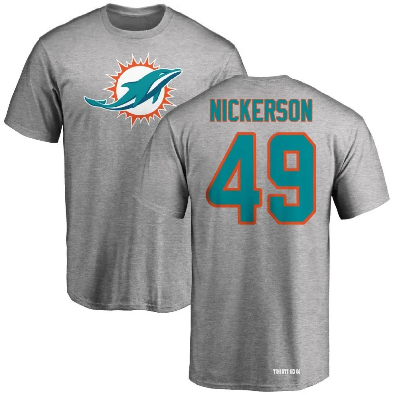 Parry Nickerson Name & Number T-Shirt - Ash - Tshirtsedge