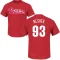 Pat Neshek Name & Number T-Shirt - Red