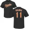 Pat Valaika Name & Number T-Shirt - Black