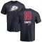 Patrick Eaves Name and Number Banner Wave T-Shirt - Navy