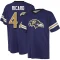 Patrick Ricard Name & Number Game Day V-Neck T-Shirt - Purple