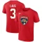 Paul Laus 2023 Stanley Cup Final Name & Number T-Shirt - Red