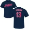 Pedro Cerrano Name & Number T-Shirt - Navy