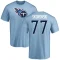 Peter Skoronski Name & Number T-Shirt - Light Blue