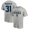 Philipp Grubauer Name & Number Lockup T-Shirt - Gray