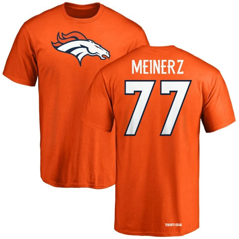 Quinn Meinerz Name & Number T-Shirt - Orange - Tshirtsedge